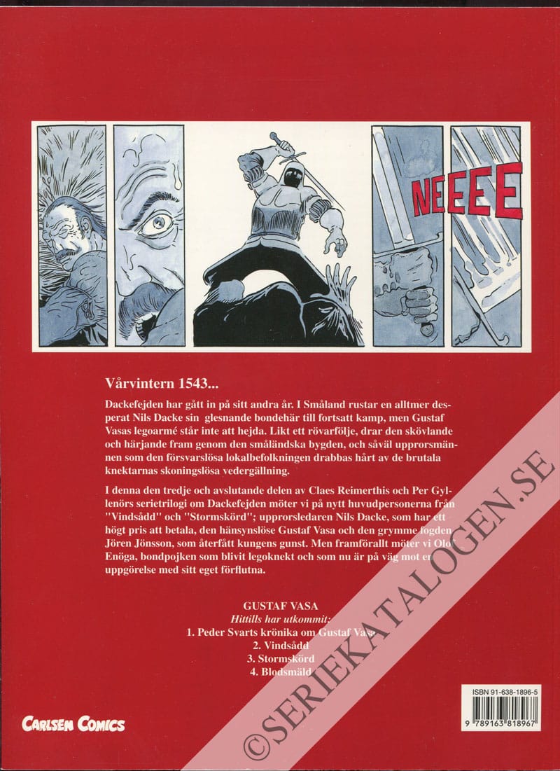 Baksida på Blodsmäld (2000)