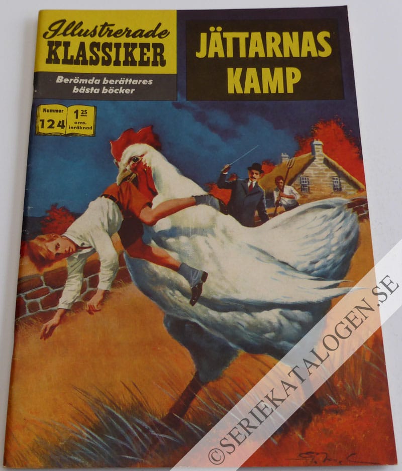Framsida på Illustrerade Klassiker #124 - Jättarnas kamp (1961)