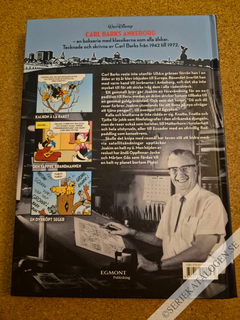 Baksida på Inkas guld och andra historier från 1958-1959 (2016)
