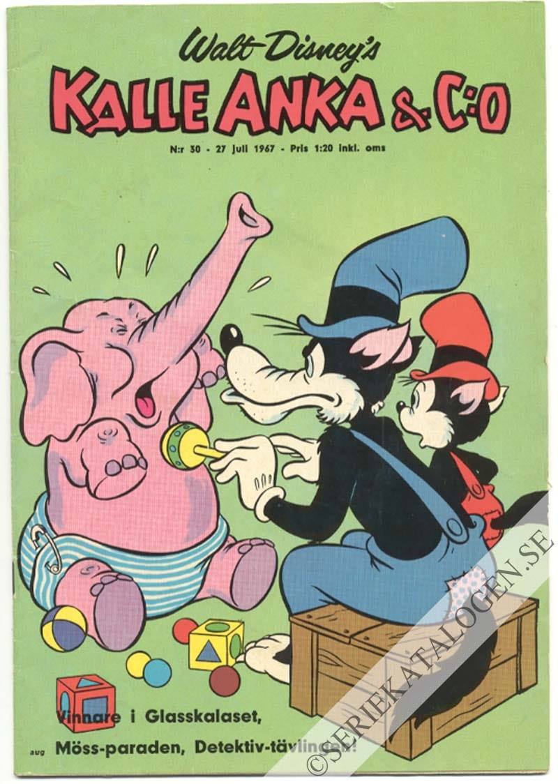 Framsida på Kalle Anka & C:o #30 (1967)