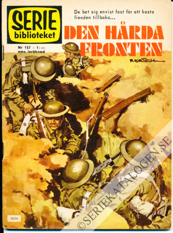 Framsida på Seriebiblioteket #157 - Den hårda fronten (1966)