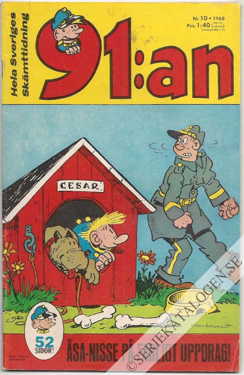 Framsida på 91:an #10 (1968)