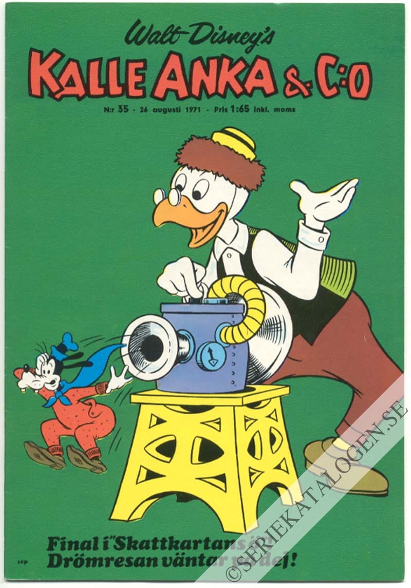 Framsida på Kalle Anka & C:o #35 (1971)