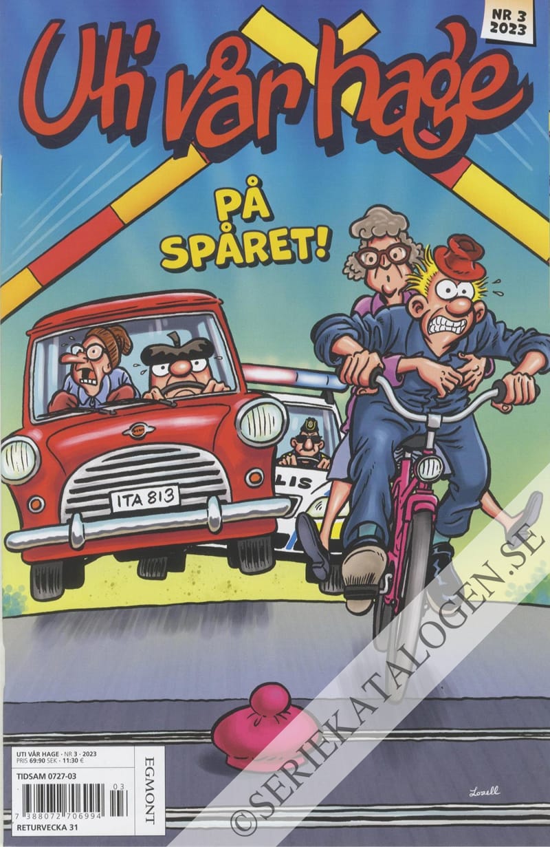 Framsida på Uti vår hage #3 - På spåret! (2023)