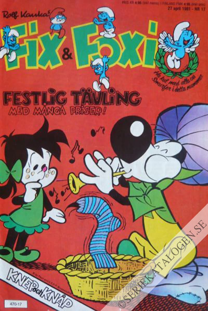 Framsida på Fix och Foxi #17 (1981)