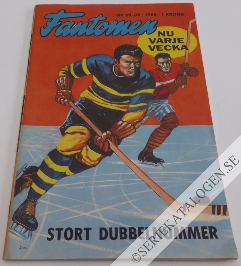 Framsida på Fantomen #38-39 (1958)