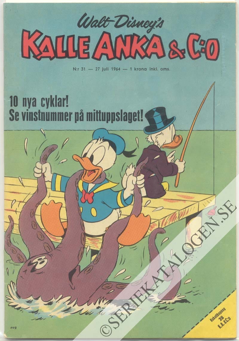 Framsida på Kalle Anka & C:o #31 (1964)