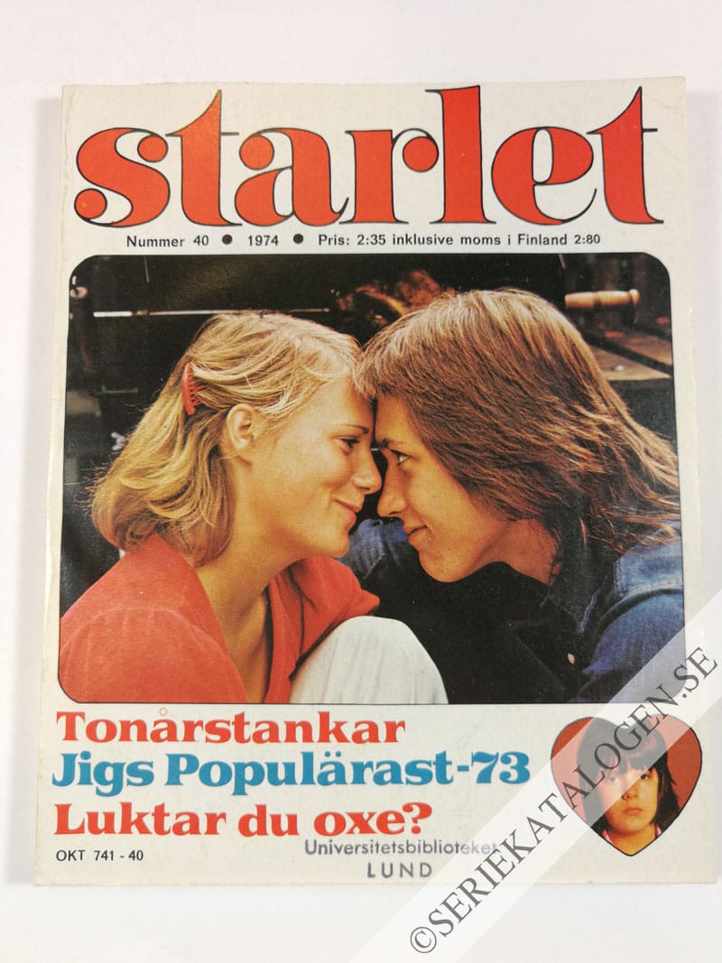 Framsida på Starlet #40 (1974)