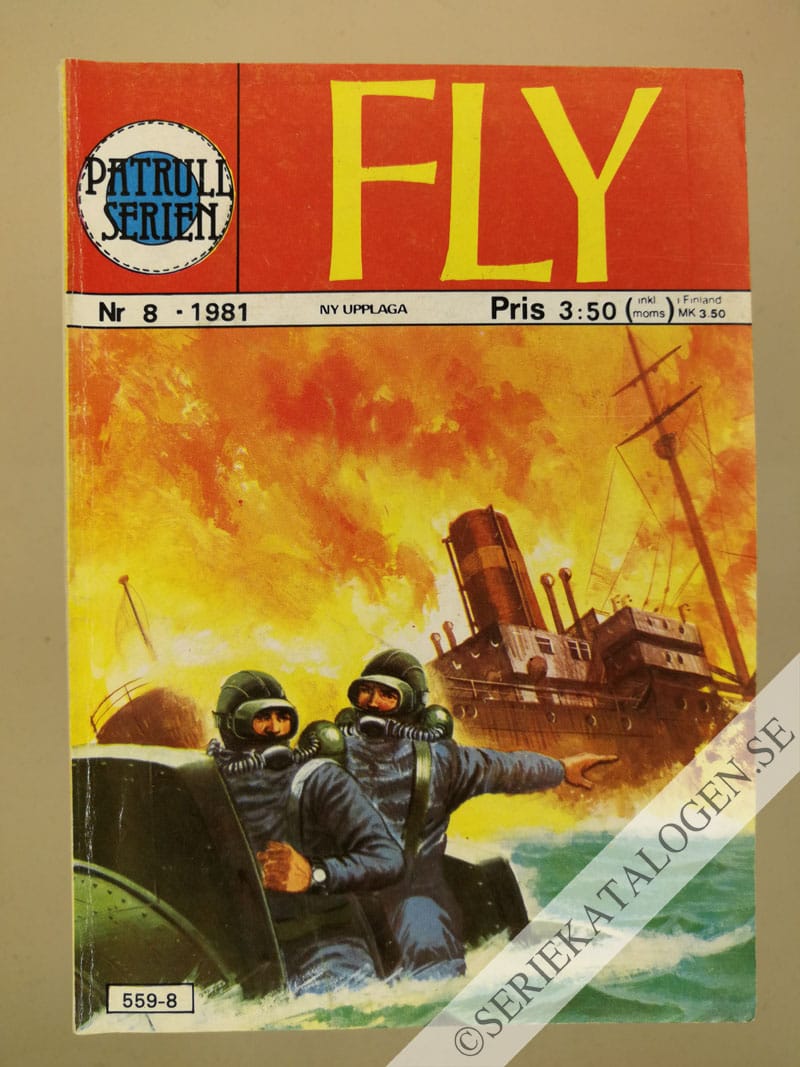 Framsida på Patrullserien #8 - Fly (1981)