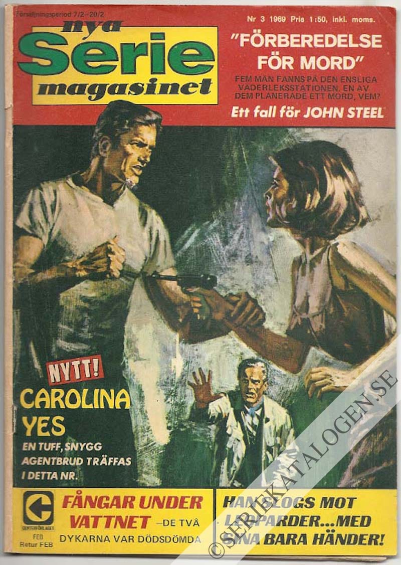 Framsida på Seriemagasinet #3 (1969)
