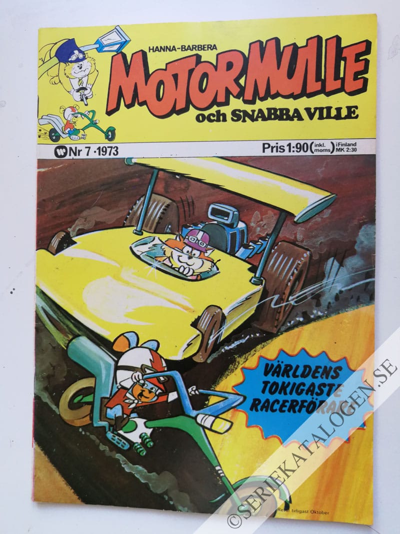 Framsida på Motormulle och Snabba Ville #7 (1973)