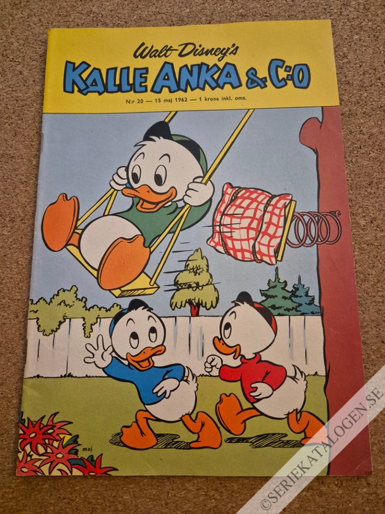 Framsida på Kalle Anka & C:o #20 (1962)