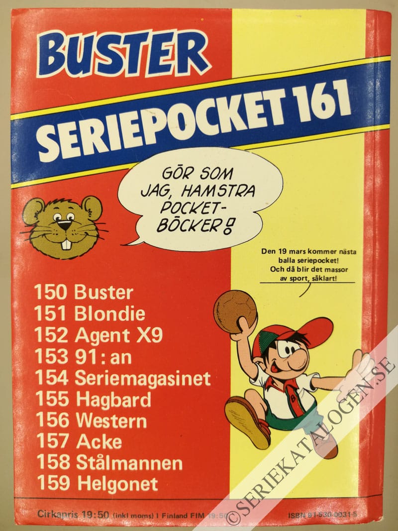 Baksida på Lilla Fridolf (1986)