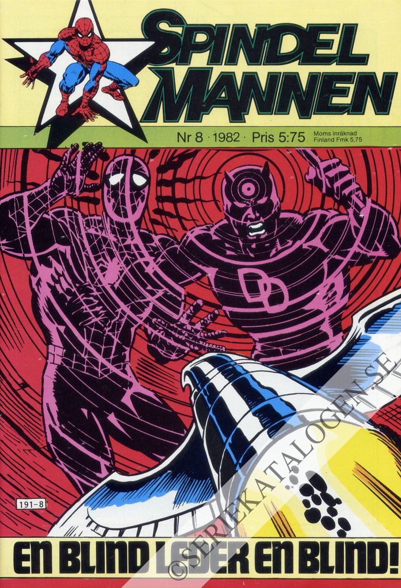 Framsida på Spindelmannen #8 (1982)