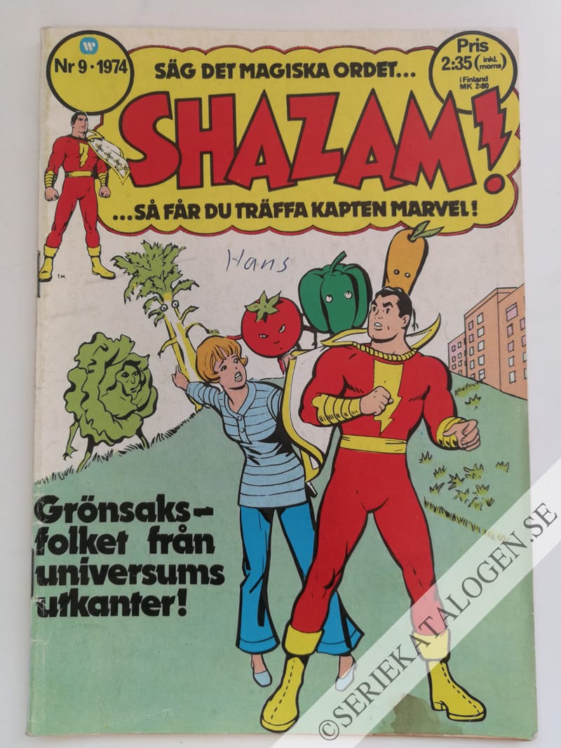 Framsida på SHAZAM! #9 (1974)