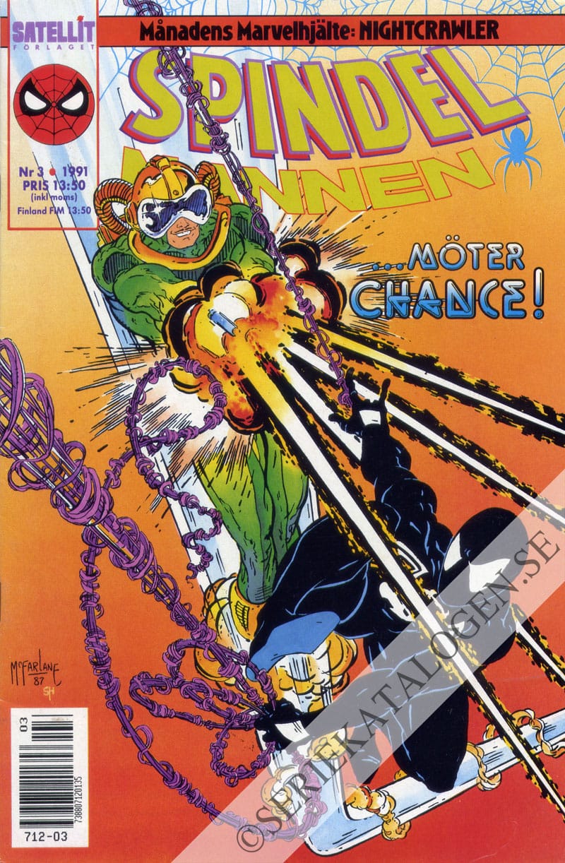 Framsida på Spindelmannen #3 (1991)