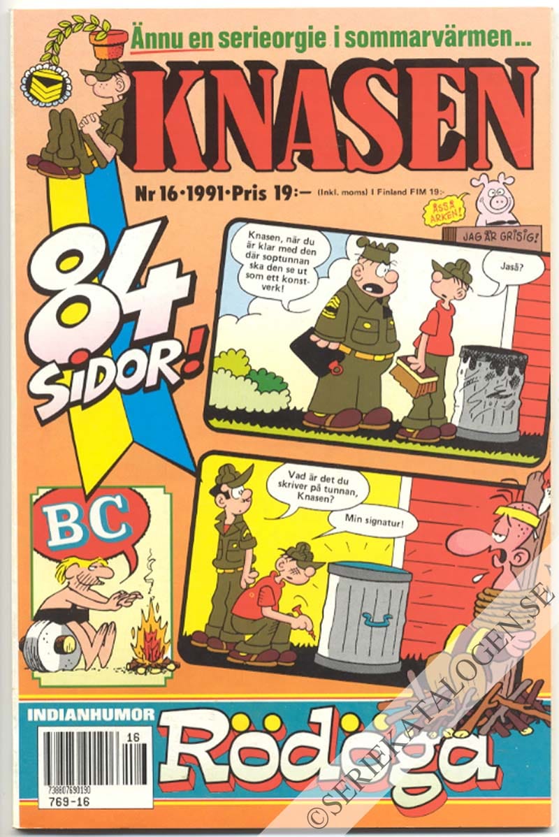 Framsida på Knasen #16 (1991)