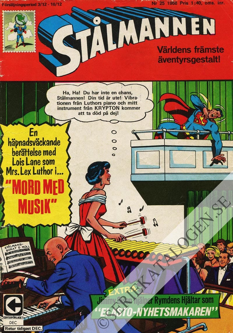 Framsida på Stålmannen #25 (1968)