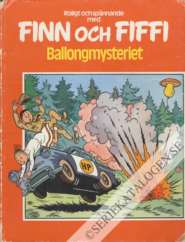 Framsida på Finn och Fiffi #13 - Ballongmysteriet (1979)
