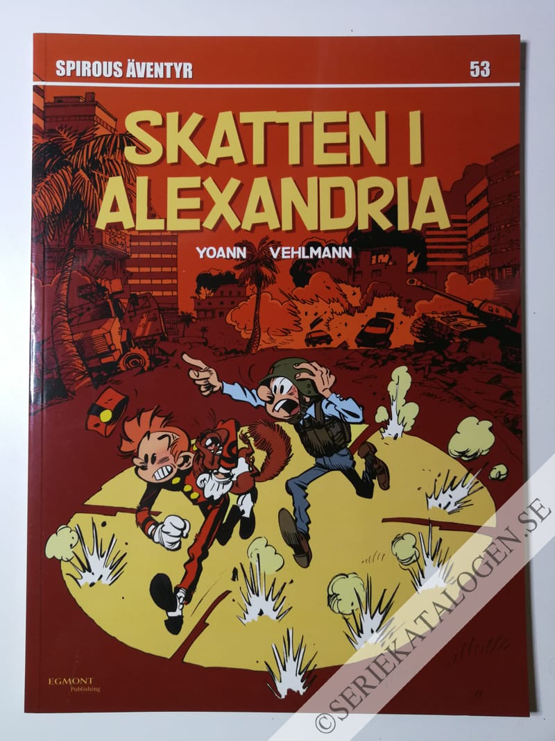 Framsida på Spirous äventyr #53 - Skatten i Alexandria (2014)