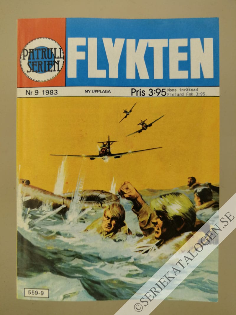 Framsida på Patrullserien #9 - Flykten (1983)