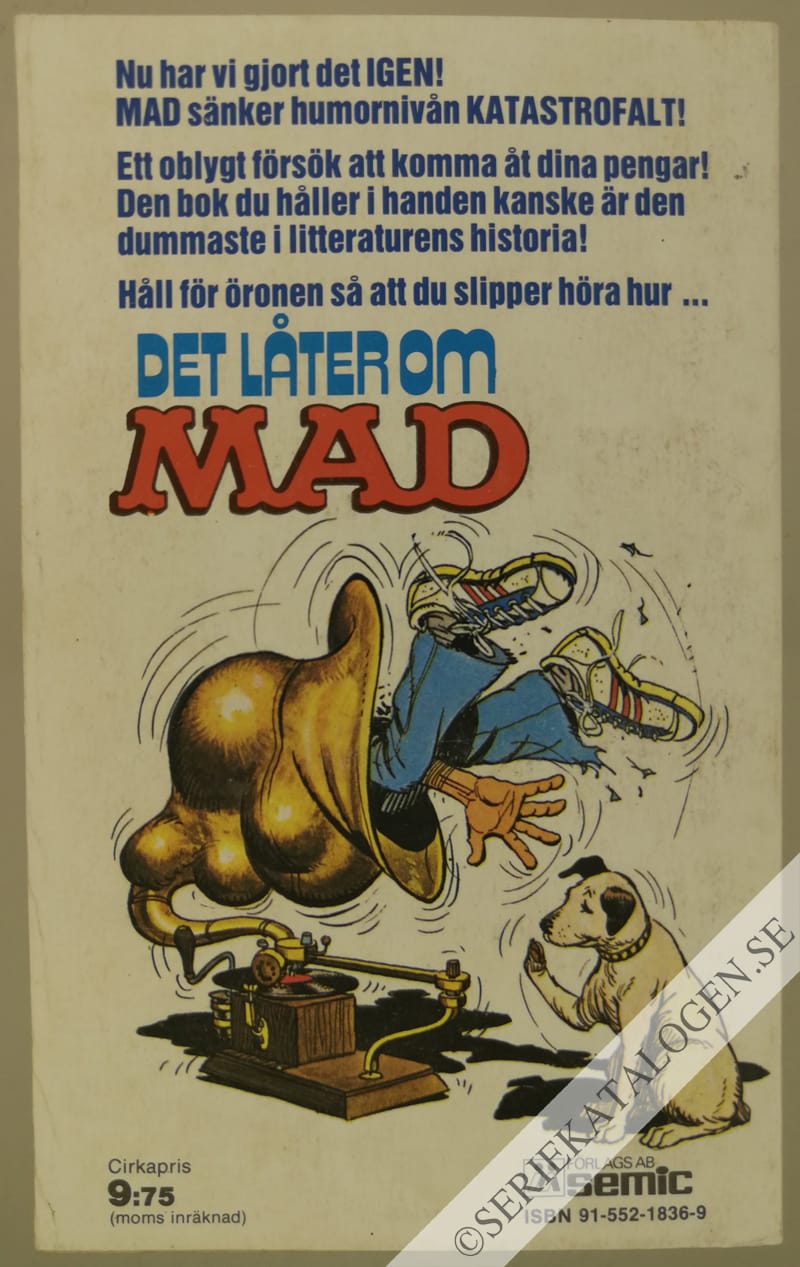 Baksida på Det låter om MAD (1981)
