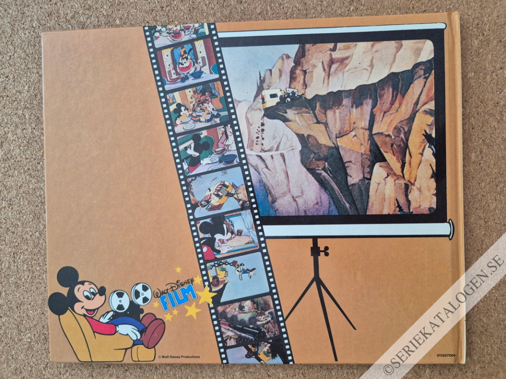 Baksida på Musse på husvagnssemester - Hela berättelsen, lättläst och illustrerad med mer än 180 färgbilder direkt ur filmen (1980)