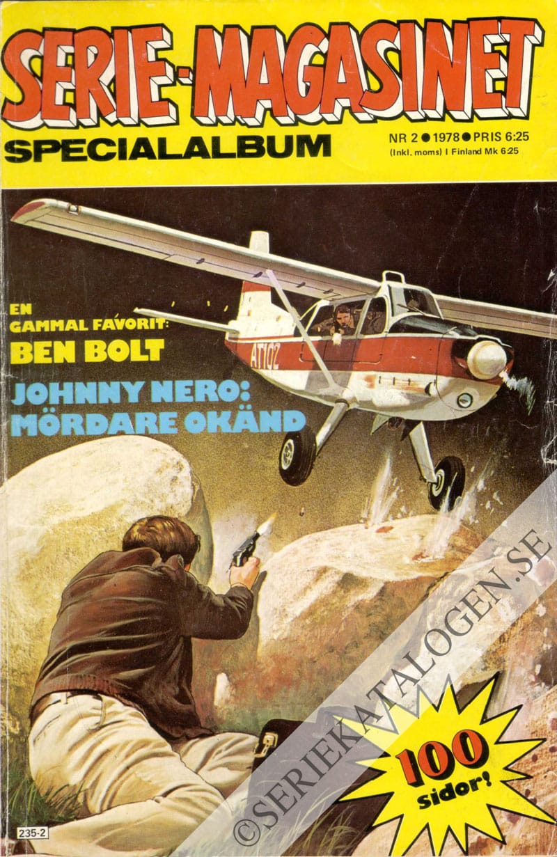 Framsida på Seriemagasinet specialalbum #2 (1978)