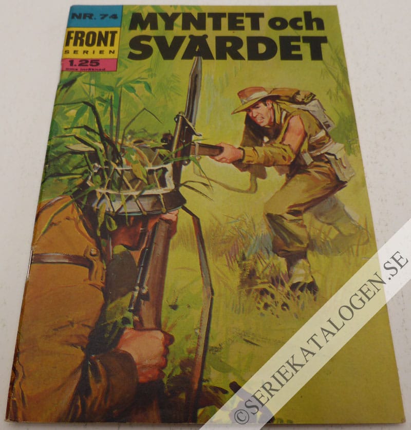 Framsida på Frontserien #74 - Myntet och svärdet (1970)