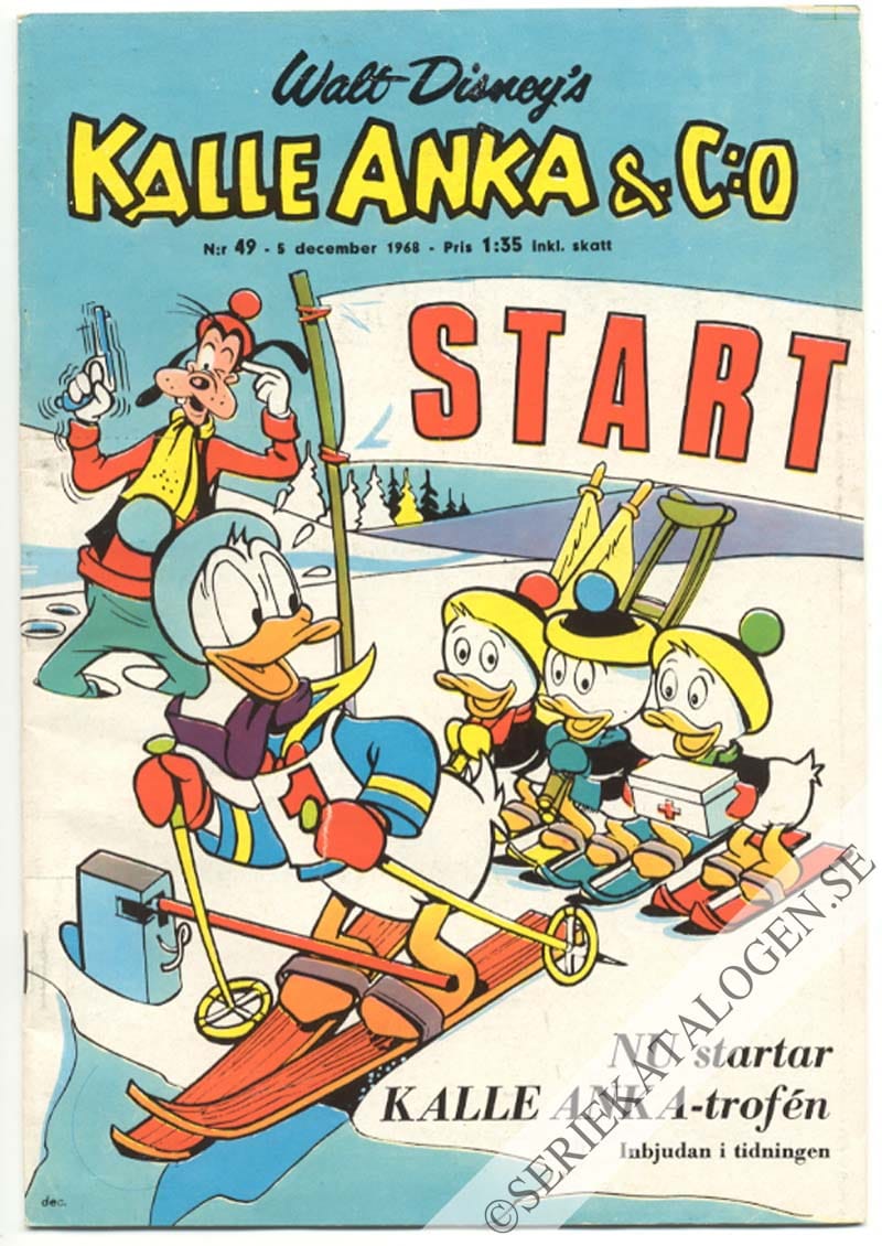 Framsida på Kalle Anka & C:o #49 (1968)
