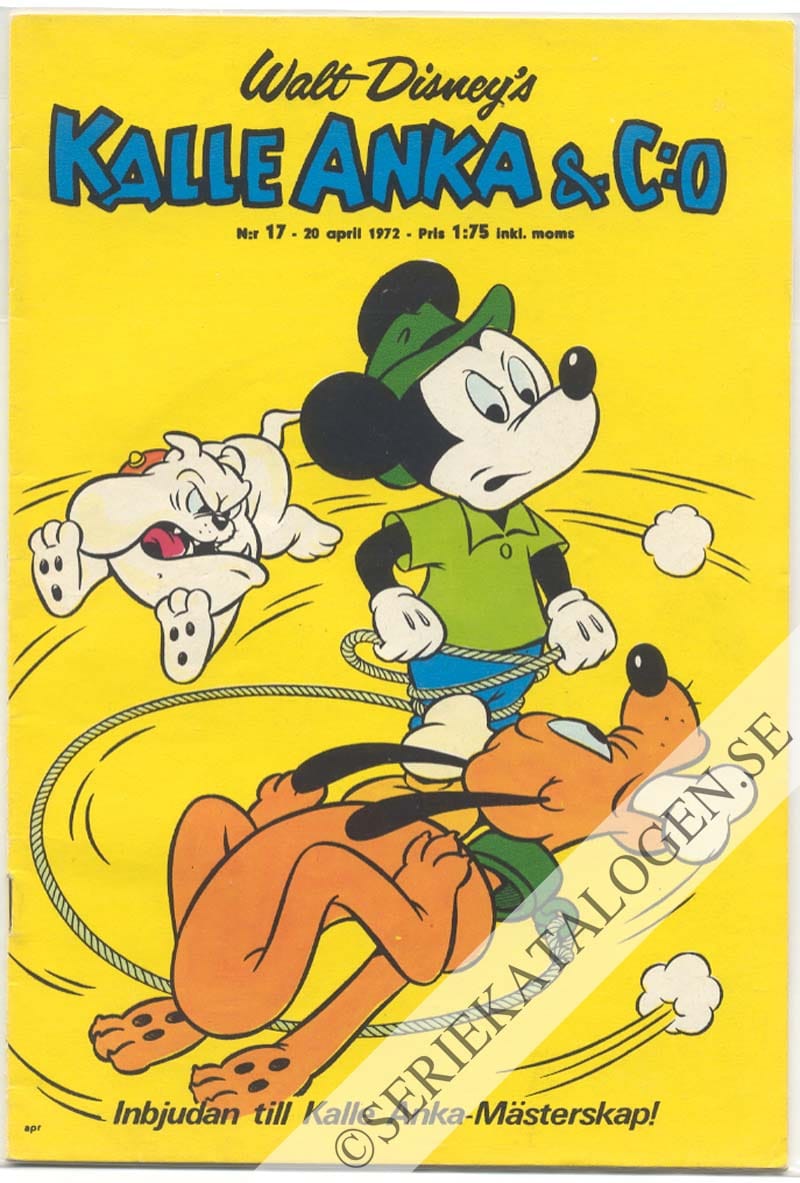 Framsida på Kalle Anka & C:o #17 (1972)