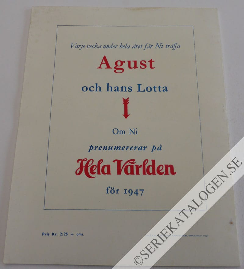 Baksida på Agust blir nedslagen, men vänta bara ...! (1946)