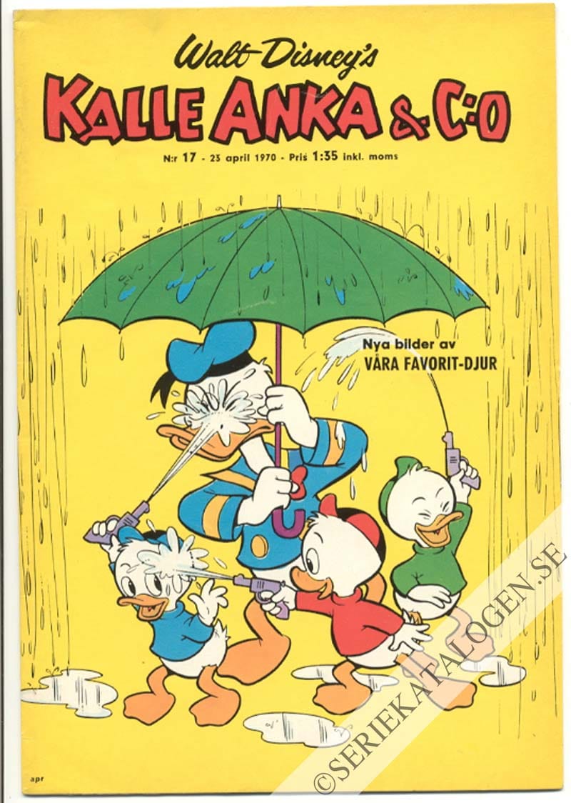 Framsida på Kalle Anka & C:o #17 (1970)