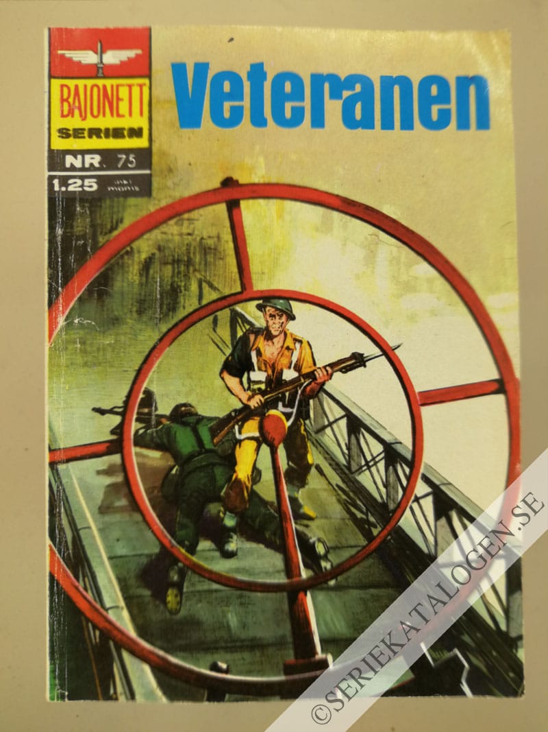 Framsida på Bajonettserien Veteranen (1970)