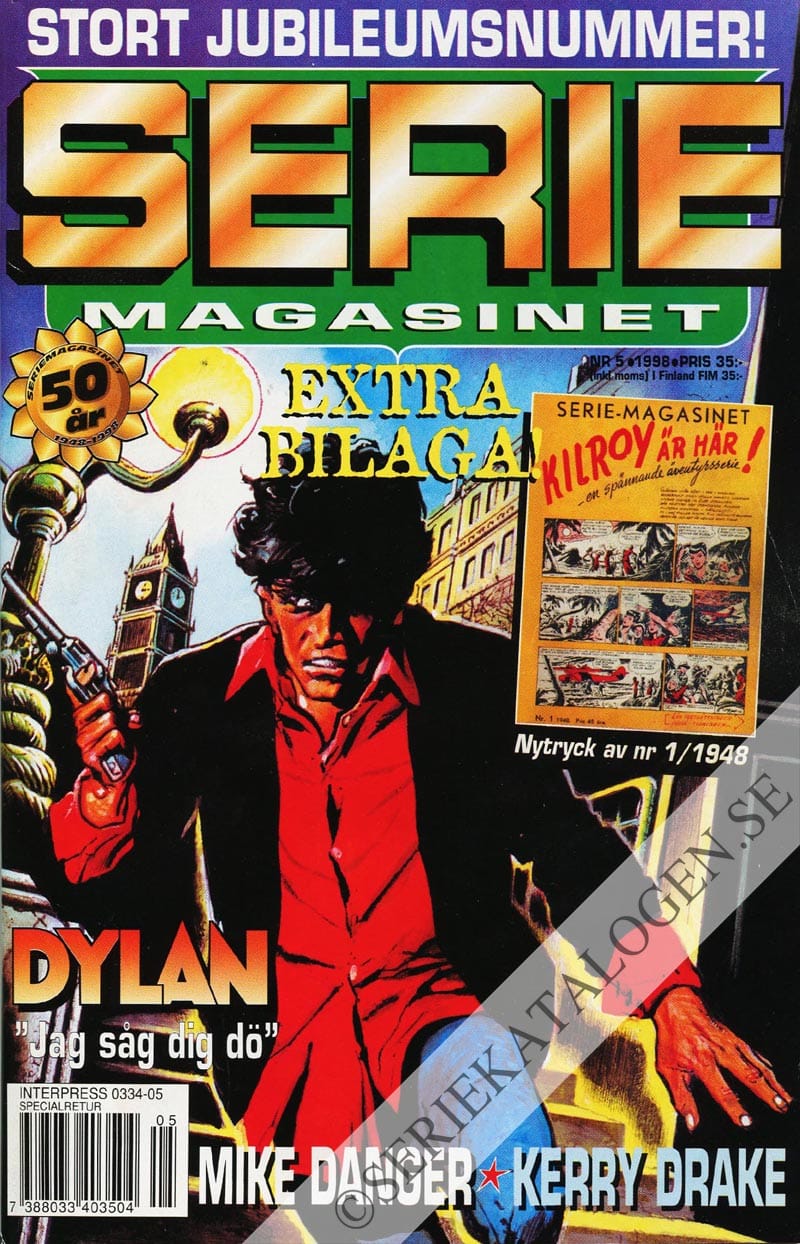 Framsida på Seriemagasinet #5 (1998)