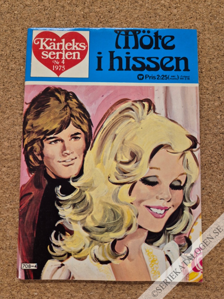 Framsida på Kärleksserien Möte i hissen (1975)