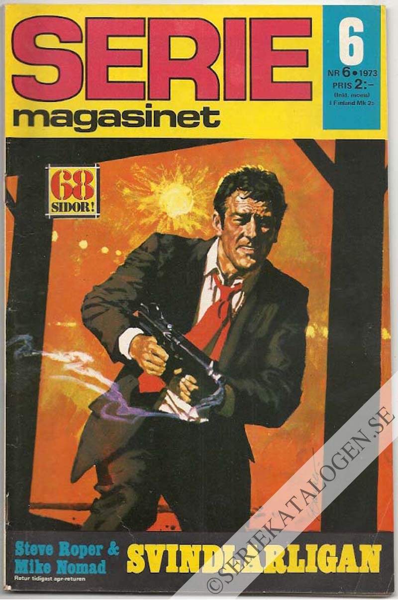 Framsida på Seriemagasinet #6 (1973)