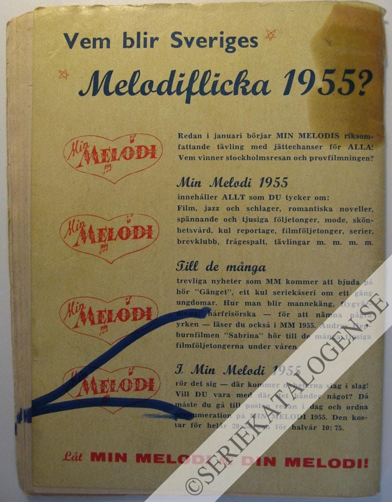 Baksida på Den maskerade mannen (1954)
