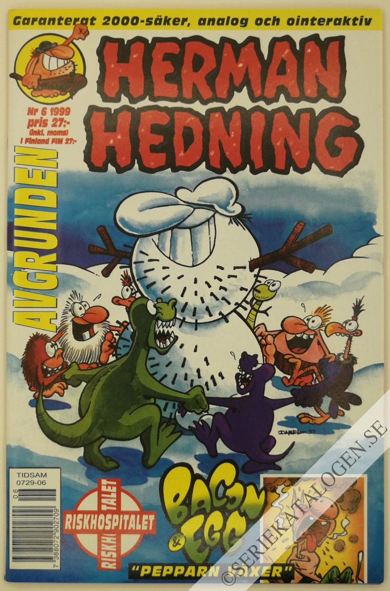Framsida på Herman Hedning #6 (1999)