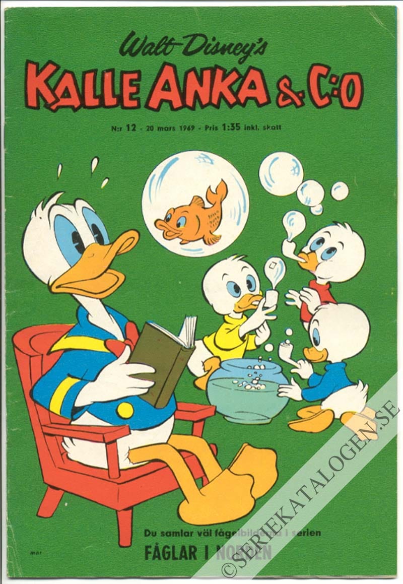 Framsida på Kalle Anka & C:o #12 (1969)