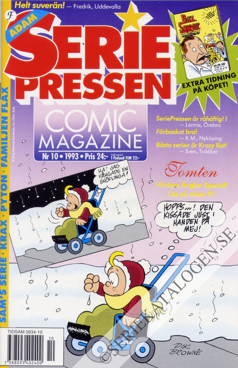 Framsida på Seriepressen #10 (1993)