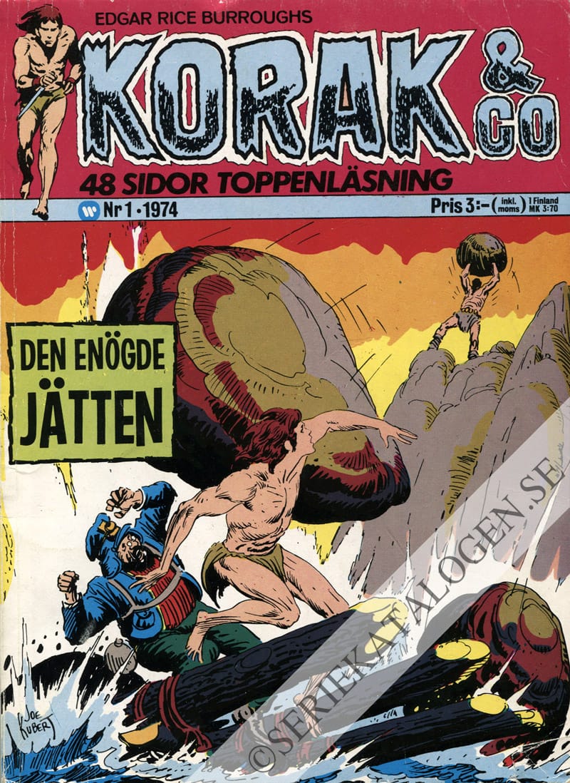 Framsida på Korak & C:o Den enögde jätten (1974)