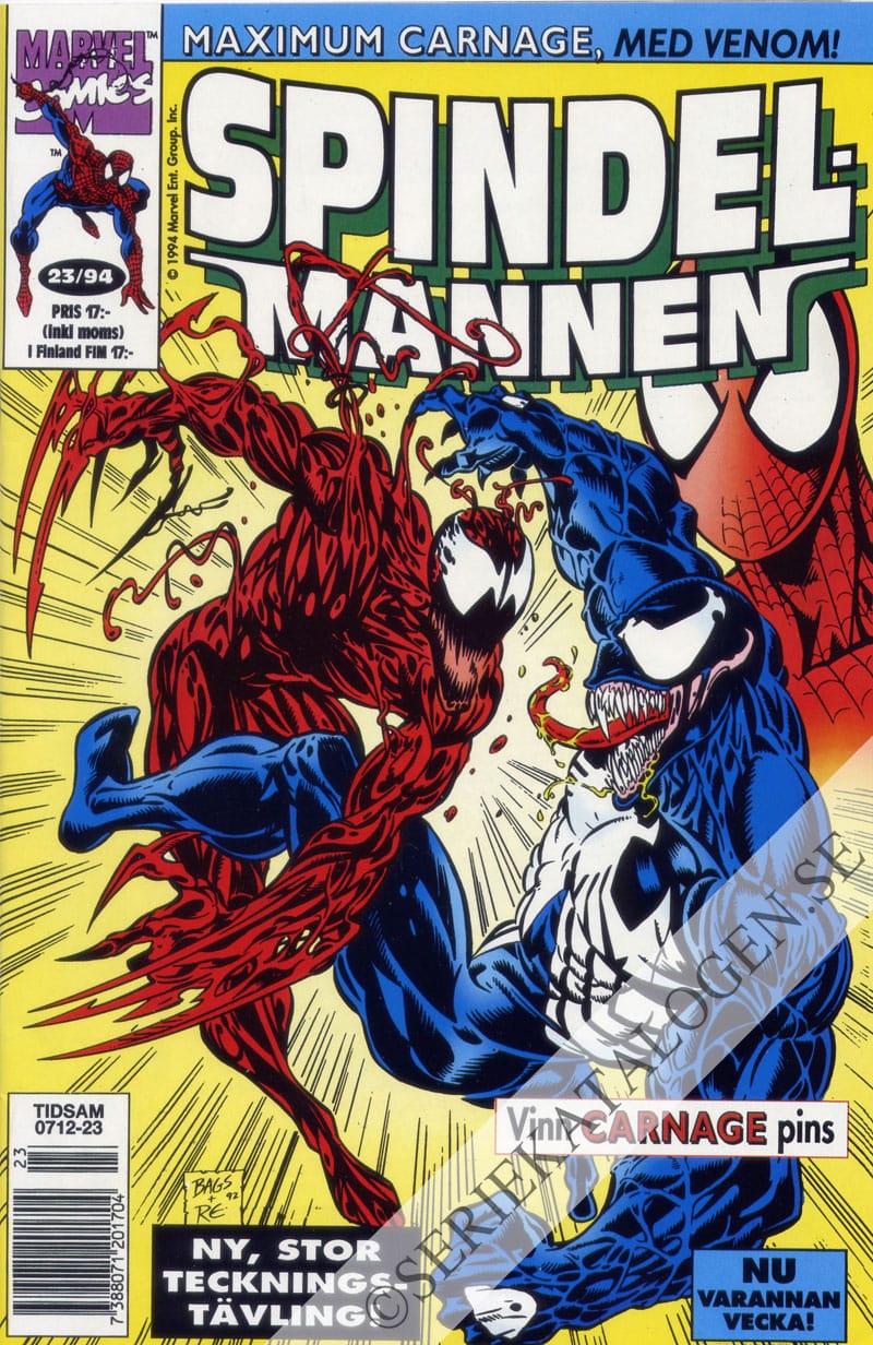 Framsida på Spindelmannen #23 (1994)