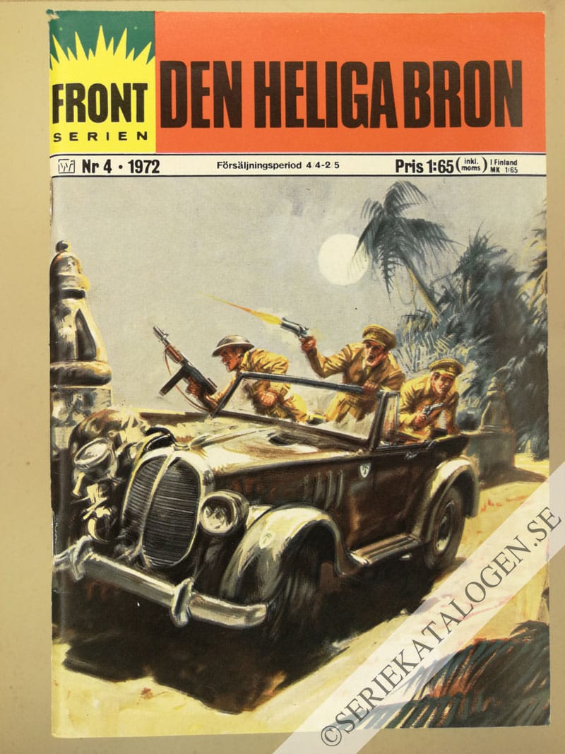 Framsida på Frontserien #4 - Den heliga bron (1972)