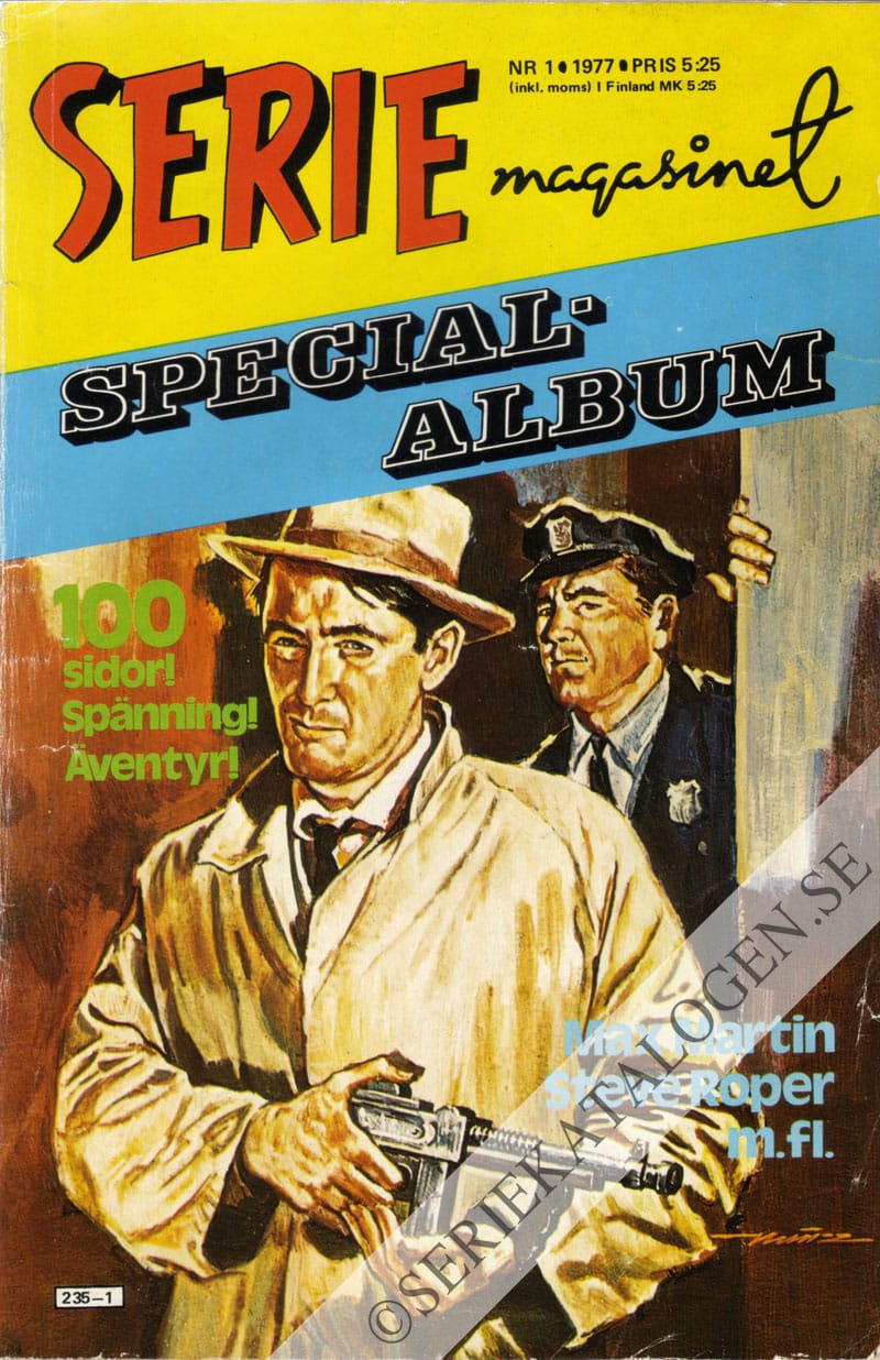 Framsida på Seriemagasinet specialalbum #1 (1977)