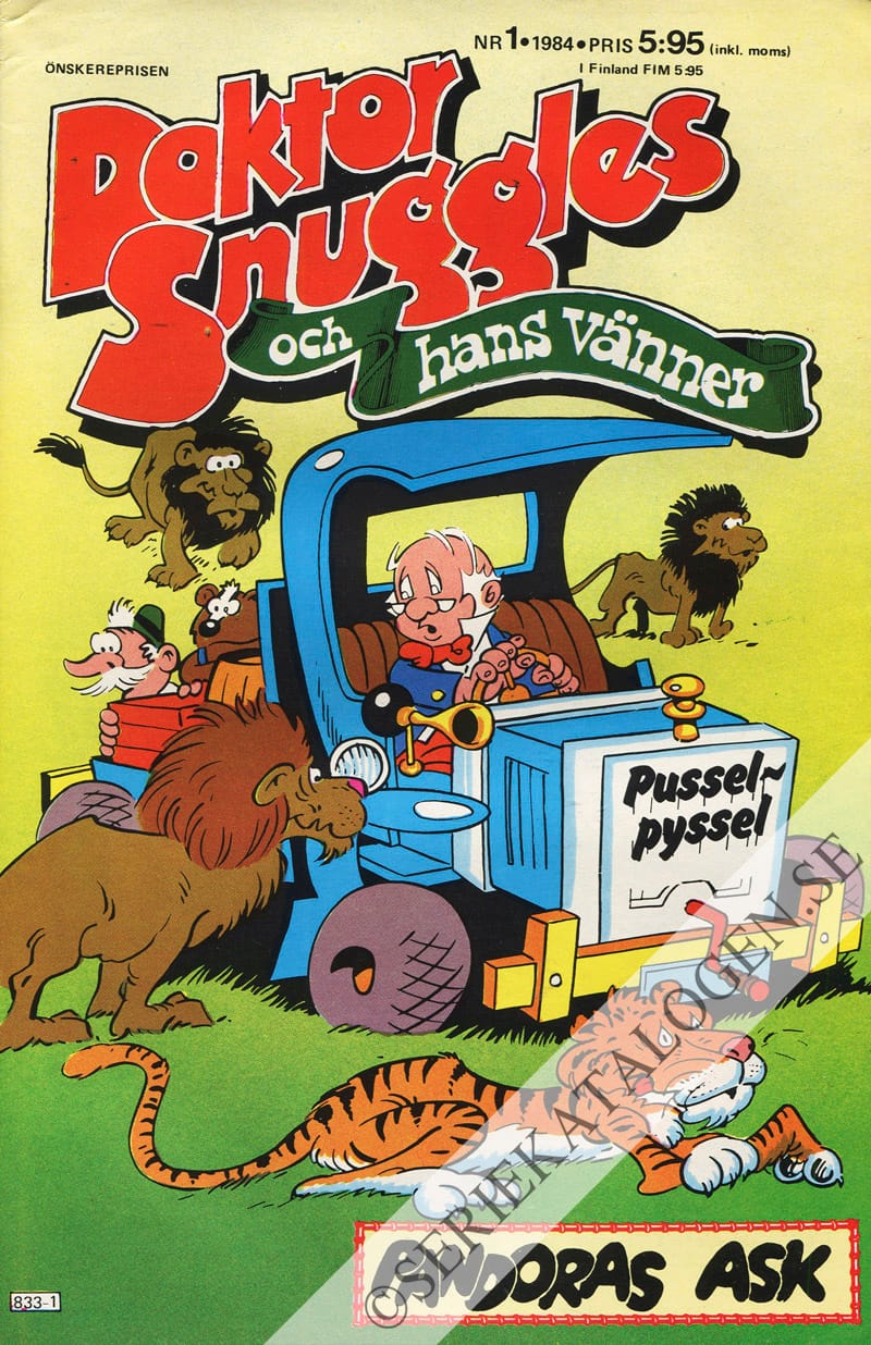 Framsida på Doktor Snuggles och hans vänner #1 (1984)