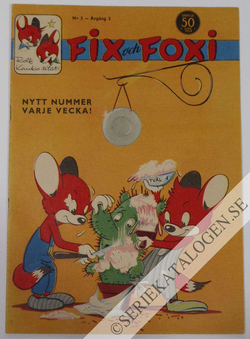 Framsida på Fix och Foxi #3 (1959)