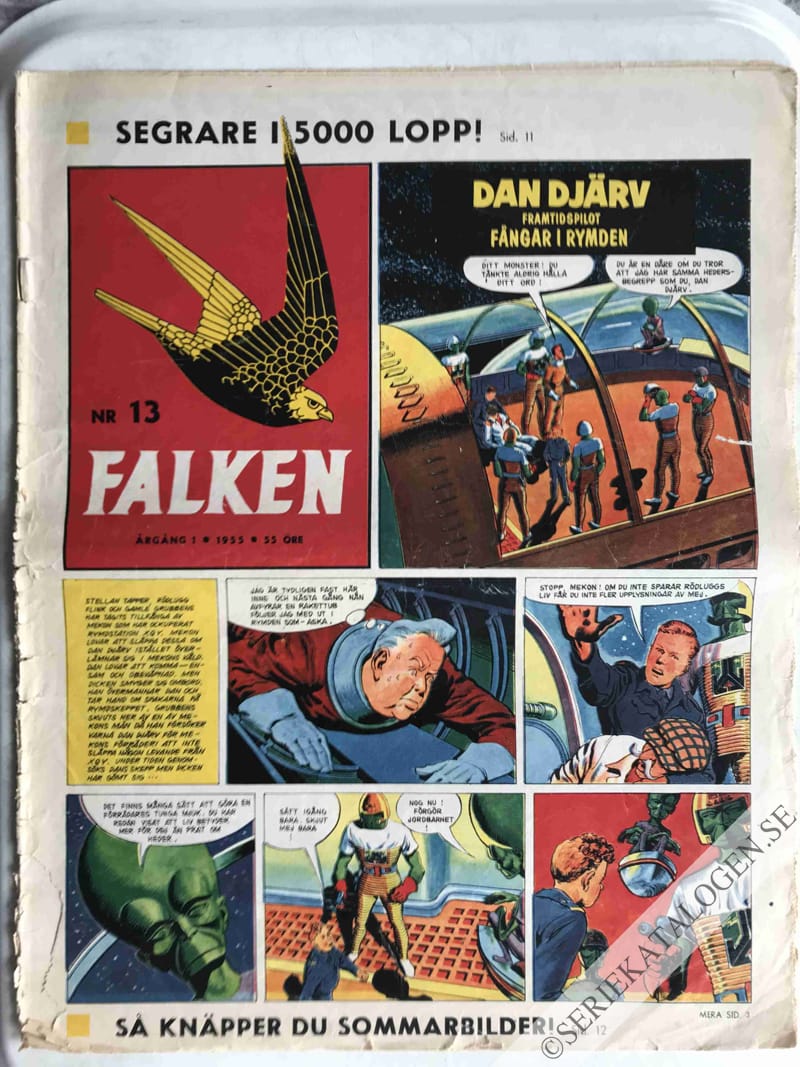 Framsida på Falken #13 (1955)