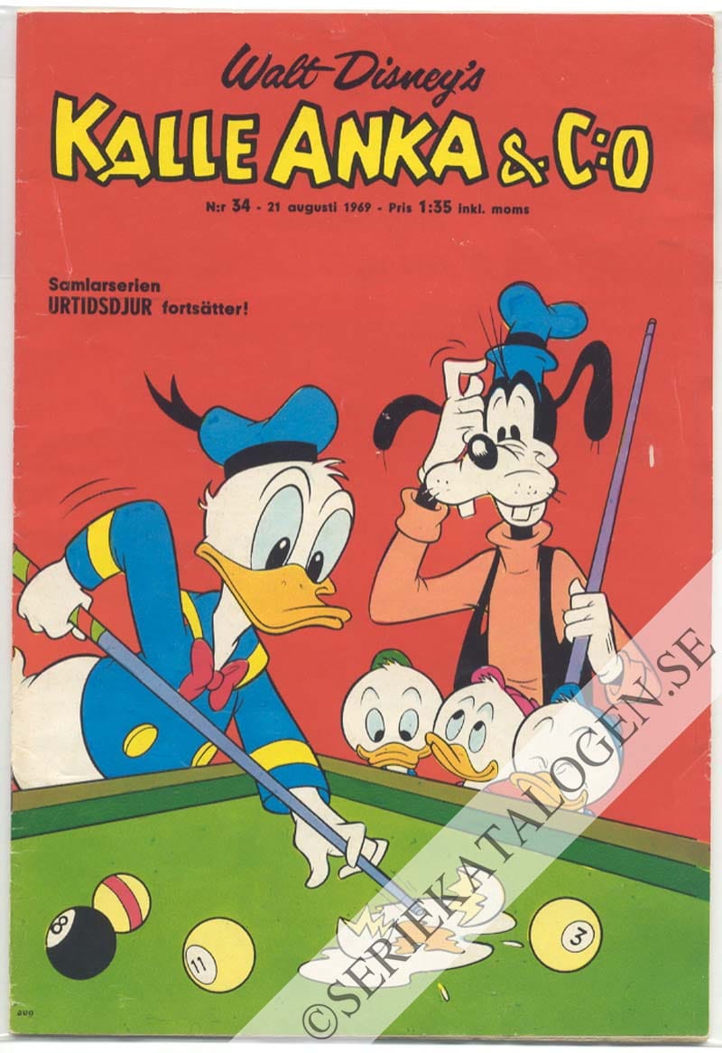 Framsida på Kalle Anka & C:o #34 (1969)