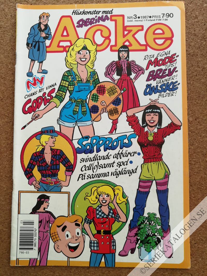 Framsida på Acke #3 (1987)